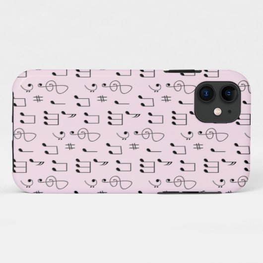 Coques Case-Mate iPhone Juste Noté rose (Dos (Horizontal))