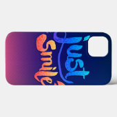 Coques Case-Mate iPhone Juste sourire (Verso (horizontal))