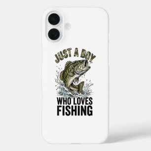 Coques iPhone 16 Plus Juste un garçon qui aime la pêche au bar