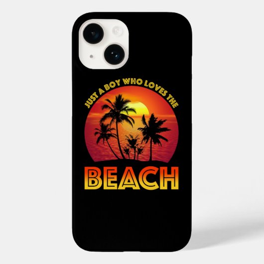 Coques Case-Mate iPhone Juste Un Garçon Qui Aime La Plage (Verso)