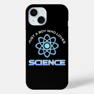 Coque Pour iPhone 15 Juste un garçon qui aime la science