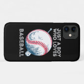 Coques Case-Mate iPhone Juste un garçon qui aime le baseball (Dos (Horizontal))