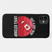 Coques Case-Mate iPhone Juste un garçon qui aime le ketchup (Dos (Horizontal))