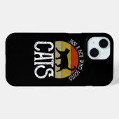 Coques Case-Mate iPhone Juste Un Garçon Qui Aime Les Chats (Verso (horizontal))