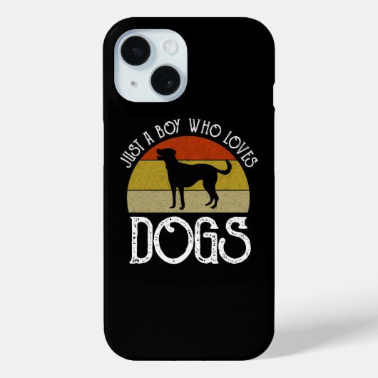 Coques Case-Mate iPhone Juste un garçon qui aime les chiens (Verso)