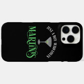Coques Case-Mate iPhone Juste Un Garçon Qui Aime Les Martinis (Verso (horizontal))
