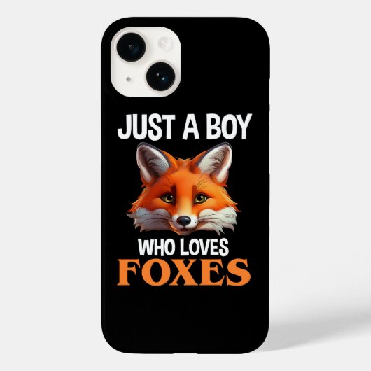 Coques Case-Mate iPhone Juste Un Garçon Qui Aime Les Renards (Verso)