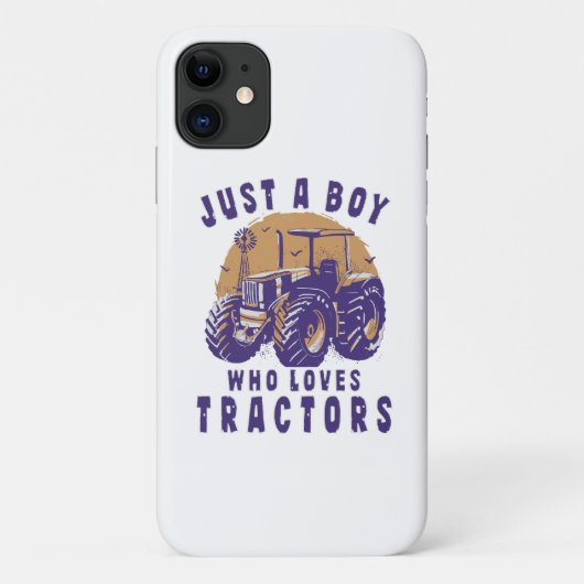 Coques Case-Mate iPhone Juste un garçon qui aime les tracteurs et les cami (Dos)
