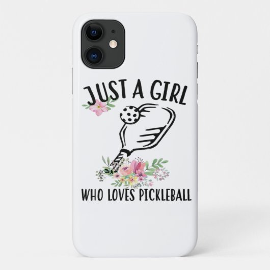 Coques Case-Mate iPhone Juste une fille qui adore Pickleball (Dos)