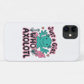 Coques Case-Mate iPhone juste une fille qui aime Axolotl (Dos (Horizontal))