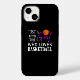 Coque Pour iPhone 14 Juste une fille qui aime Basketbal
