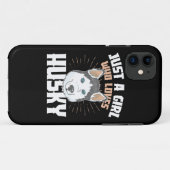 Coques Case-Mate iPhone Juste Une Fille Qui Aime Husky (Dos (Horizontal))
