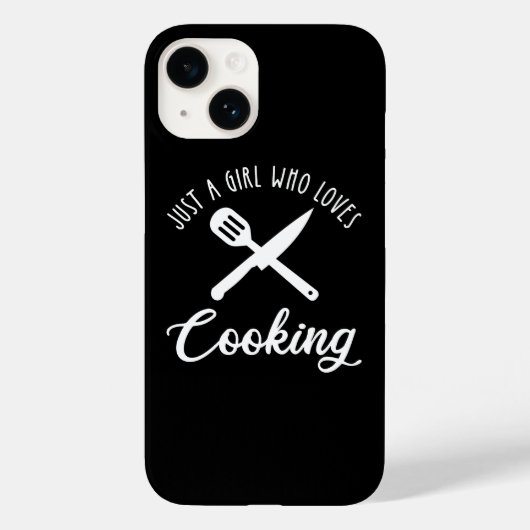 Coques Case-Mate iPhone Juste une fille qui aime la Cuisine (Verso)