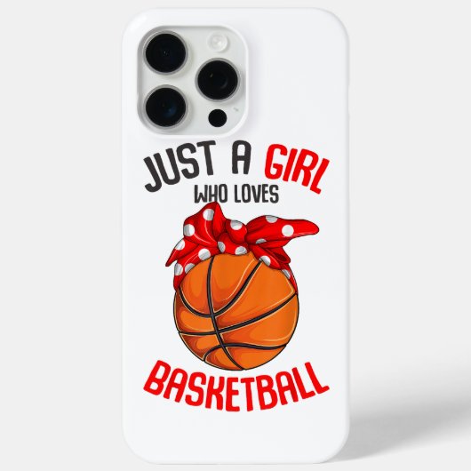 Coques Case-Mate iPhone Juste une fille qui aime la fille de basket-ball (Verso)