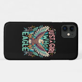 Coques Case-Mate iPhone juste une fille qui aime l'Aigle des Philippines (Dos (Horizontal))