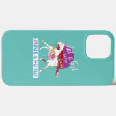 Coques Case-Mate iPhone Juste une fille qui aime l'Anime et les chevaux en (Verso (horizontal))