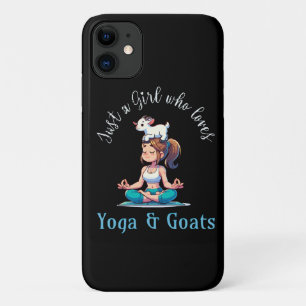 Case-Mate iPhone Case Juste une fille qui aime le yoga et les chèvres