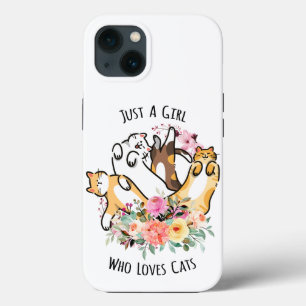Case-Mate iPhone Case Juste une fille qui aime les chats Floral Kitty Do