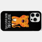 Coques Case-Mate iPhone Juste une fille qui aime les chats Pullover (Verso (horizontal))