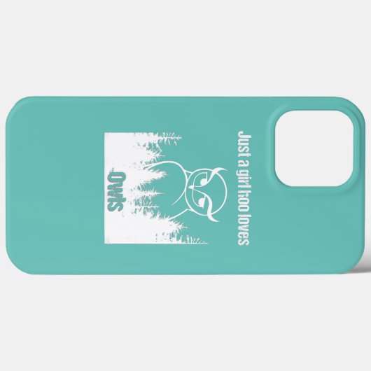 Coques Case-Mate iPhone Juste une fille qui aime les chouettes mignonnes (Verso (horizontal))