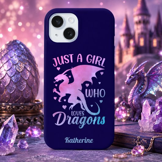 Coques Case-Mate iPhone Juste Une Fille Qui Aime Les Dragons - Fantastique