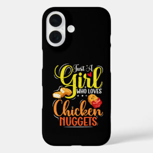 Coques iPhone 16 Juste une fille qui aime les nuggets de poulet Cad