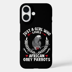 Coques iPhone 16 Juste une fille qui aime les perroquets gris afric