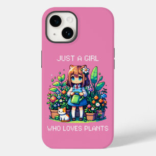 Coque Pour iPhone 14 Juste une fille qui aime les Plantes
