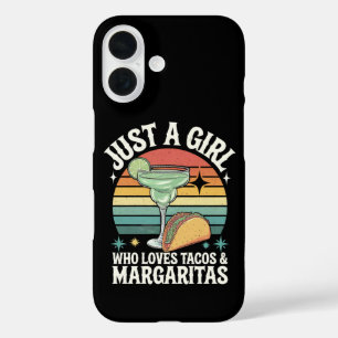 Coques iPhone 16 Juste une fille qui aime les tacos et la margarita