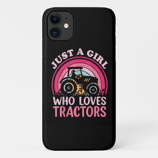 Coques Case-Mate iPhone Juste Une Fille Qui Aime Les Tracteurs (Dos)