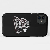 Coques Case-Mate iPhone Juste une fille qui aime Noël (Dos (Horizontal))