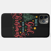 Coques Case-Mate iPhone Juste une fille qui aime Noël (Dos (Horizontal))