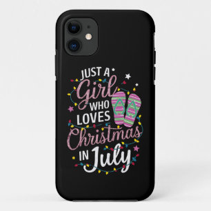 Case-Mate iPhone Case Juste une fille qui aime Noël en juillet été