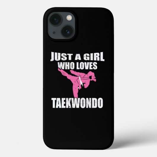 Coques Case-Mate iPhone Juste une fille qui aime Taekwondo Martial Arts Ca (Verso)