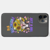 Coques Case-Mate iPhone Juste une jolie fille aime le tournesol bouledogue (Dos (Horizontal))