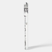 Coques Case-Mate iPhone JUSTICE BUREAU JURIDIQUE, PROCUREUR Monogramme Bla (Verso / Gauche)