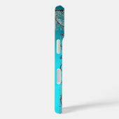 Coques Case-Mate iPhone JUSTICE BUREAU JURIDIQUE, PROCUREUR Monogramme ble (Verso / Droite)