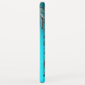 Coques Case-Mate iPhone JUSTICE BUREAU JURIDIQUE, PROCUREUR Monogramme ble (Dos/Droite)