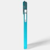 Coques Case-Mate iPhone JUSTICE BUREAU JURIDIQUE, PROCUREUR Monogramme ble (Verso / Gauche)