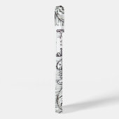 Coques Case-Mate iPhone JUSTICE BUREAU JURIDIQUE, PROCUREUR Monogramme noi (Verso / Droite)