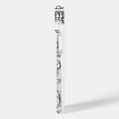 Coques Case-Mate iPhone JUSTICE BUREAU JURIDIQUE, PROCUREUR Monogramme noi (Verso / Gauche)