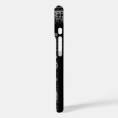 Coques Case-Mate iPhone JUSTICE BUREAU JURIDIQUE, PROCUREUR Monogramme Noi (Verso / Gauche)