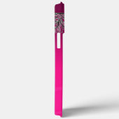 Coques Case-Mate iPhone JUSTICE BUREAU JURIDIQUE, PROCUREUR Monogramme ros (Verso / Droite)