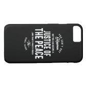 Coques Case-Mate iPhone Justice Of The Peace Job Title Cadeau (Dos (Horizontal))