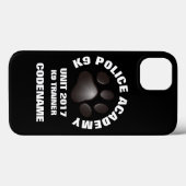 COQUES Case-Mate iPhone K9 ACADÉMIE DE POLICE (Verso (horizontal))