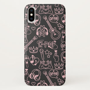 Case-Mate iPhone Case K-Pop Musique Idol Doigt Coeur 오 빠 Téléphone