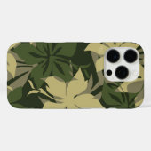 Coques Case-Mate iPhone Kaanapali Camo Hawaii Hibiscus Olive (Verso (horizontal))