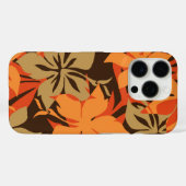 Coques Case-Mate iPhone Kaanapali Camo Hawaii Hibiscus Orange (Verso (horizontal))