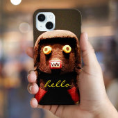 Coques Case-Mate iPhone Kachina Doll Face Photo Hello Script mignon Simple