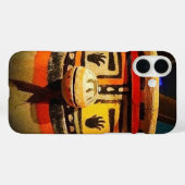 Coques Case-Mate iPhone Kachina Poupée en bois sculpté visage photo mignon (Verso (horizontal))